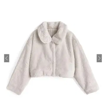 GRL 퍼 숏 기장 코트 아이보리