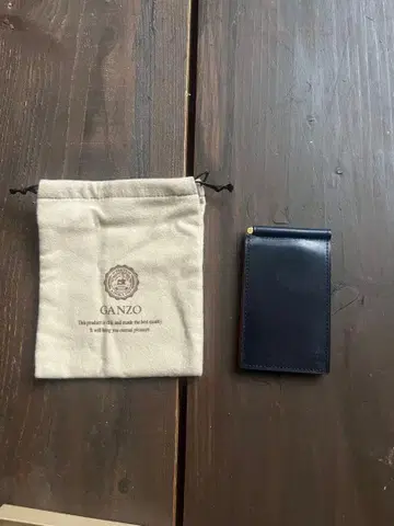 GANZO 네이비 컴팩트 머니클립