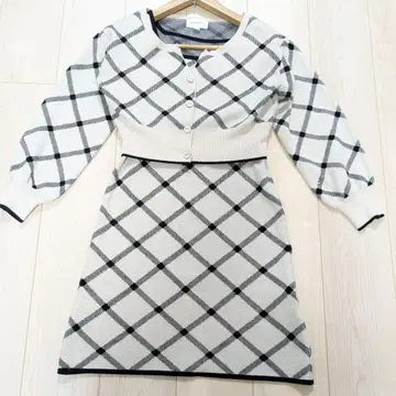 새상품급 질 바이 질 스튜어트 체크 셋업 원피스