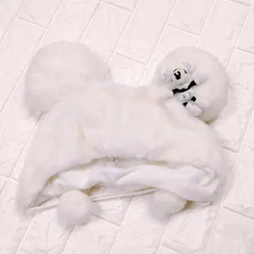 디즈니 팬캡 미키 봉제 인형 화이트