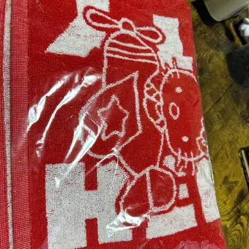 캐릭터 타월 빨간색 면 100%