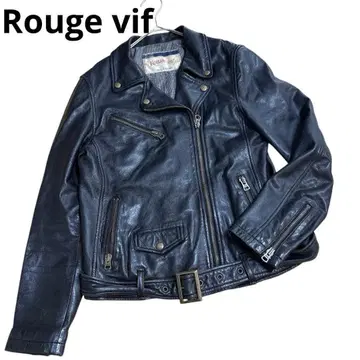 램 가죽 루즈비프 라이더 자켓 블랙 천연 가죽 양가죽 [ 38 ]