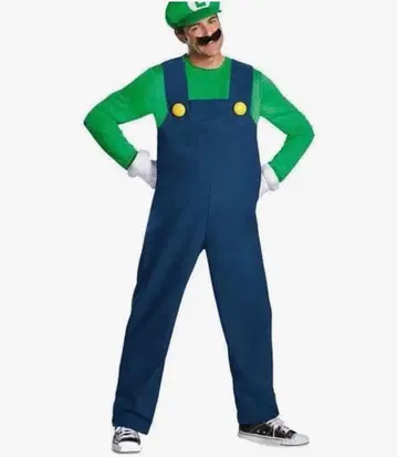 슈퍼 마리오브라더스 루이지풍 코스프레 L 사이즈