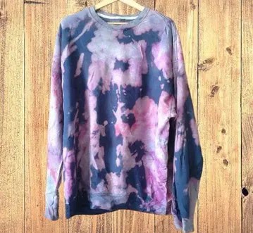 프룻 오브 더 룸 타이다이 패턴 맨투맨 트레이닝복 2XL 구제 의류