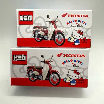 HONDA 슈퍼커브 HELLO KITTY 토미카 2대 세트 혼다
