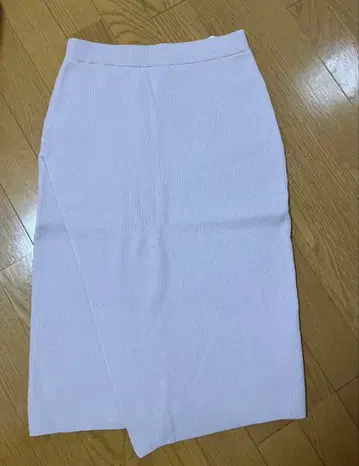 미사용 니트 스커트 핑크