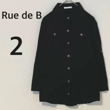 휘드베 코튼 셔츠 [ M ] 7부 소매 블랙 일본제