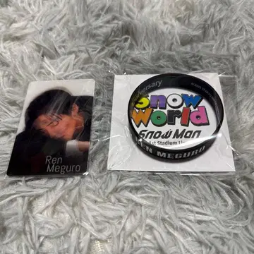 SnowMan 메구로 렌 러버 밴드&카드