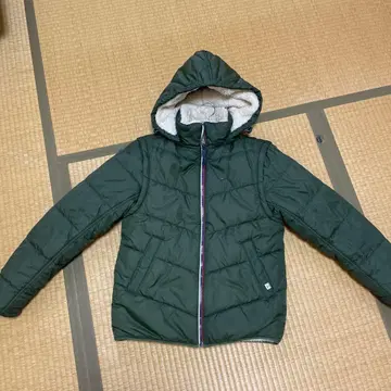 TOMMY JEANS 후드 부착 다운 자켓