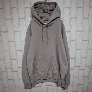 고품질 GU 맨투맨 후드티 긴팔 후드 속기모 두꺼운 원단 그레이 L