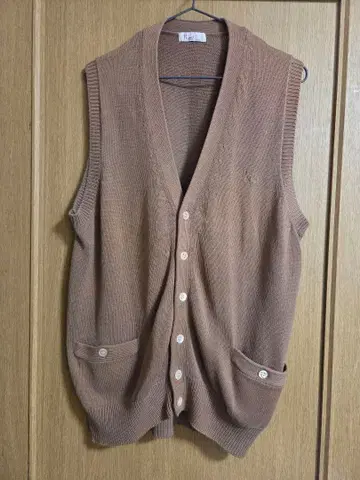 파파스 브라운 니트 베스트 M