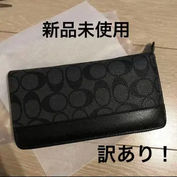 남성용 장지갑, 가죽제품, 미사용 새상품, 하자품!