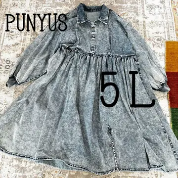 PUNYUS 푸뉴즈 케미컬 데님 원피스 사이즈 4