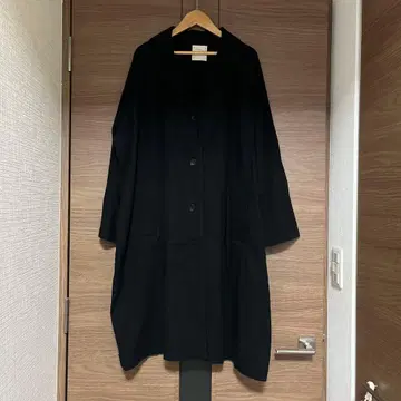 JS luxe 럭스 코튼 실크 롱 코트