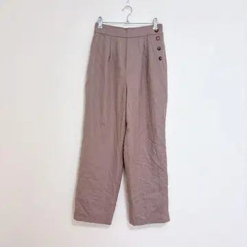 쉽스 와이드 팬츠 베이지 36 허리밴딩 심플 캐주얼 봄/가을