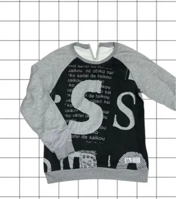 맨투맨 y2k 텍스트 프린트