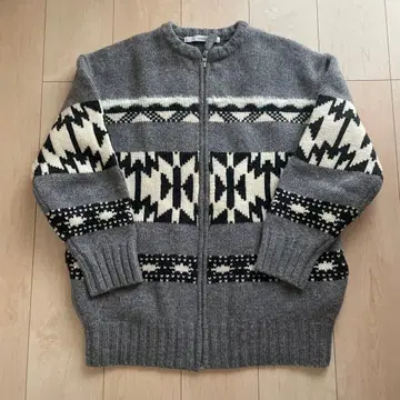 FRAMeWORK 자카드 ZIP 가디건