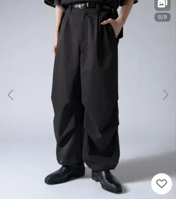 Luis 밀리터리 카고 턱 와이드 팬츠