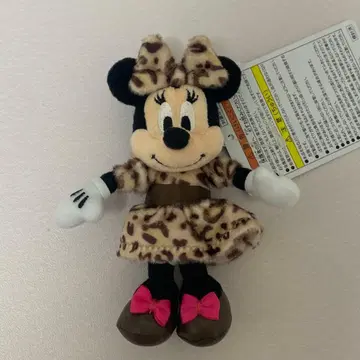 디즈니 리조트 봉제 인형 참 레오파드 무늬 미니 브라운
