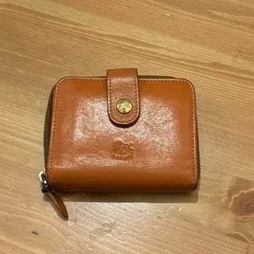 일비종떼 브라운 이단 접이식 지갑