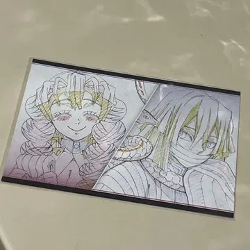 귀멸의 칼날 칸로지 미츠리 이구로 오바나이 나눔 엽서 기둥 수련편