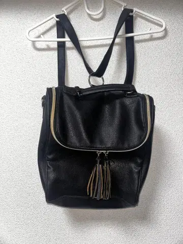 블랙 플랩 백팩