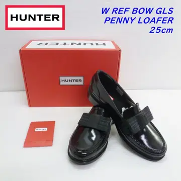 HUNTER W REF BOW GLS PENNY LOAFER 25cm