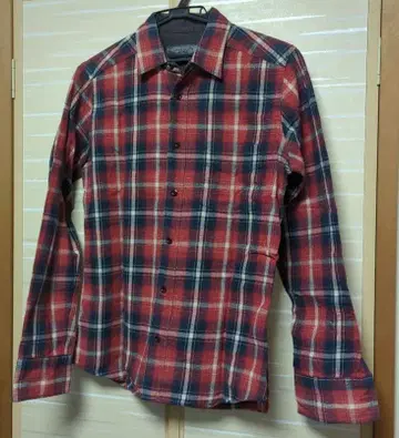 나노 유니버스 체크 무늬 긴팔 셔츠