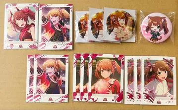 SideM 미즈시마 사키 캔뱃지 종이류 묶음 판매 금박