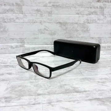 JINS 검은색 테두리 안경 JINS 안경 케이스 포함