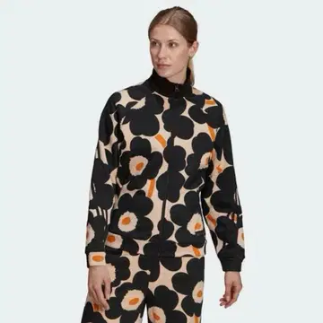 아디다스 marimekko 플리스 트랙탑 저지 블루종