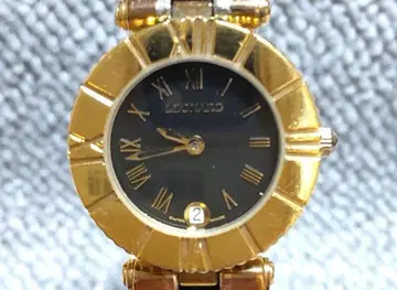 [ 작동품 ] LEONARD 여성용 손목시계 쿼츠 블랙 다이얼