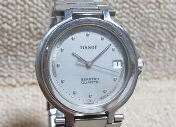 [ 작동품 ] TISSOT SEASTAR 남성용 손목시계 쿼츠 실버 컬러