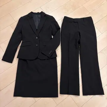 세탁 가능한 블랙 수트 3종 세트 7YR
