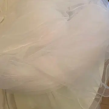 화이트 튤 원단 5m 4개 묶음 1개 (묶음 제외)