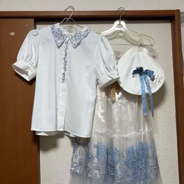 카드캡터 사쿠라 axes femme 콜라보 블라우스+스커트+모자