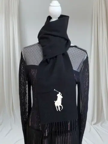 새상품급 랄프 로렌 머플러 캐시미어, 라무울