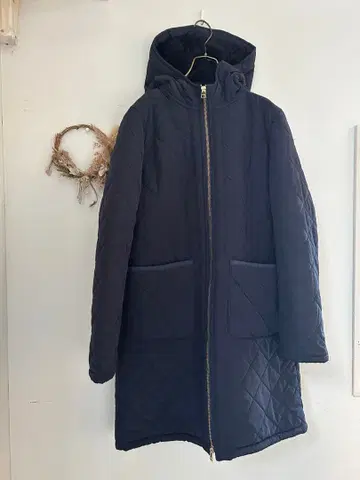 [ 마르티니크 ] 퀼팅 코트 후드 보아 코트 사이즈 2