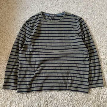 Eddie Bauer 긴팔 티셔츠 롱 T 보더 XL 쿨넥