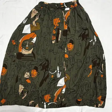 STYLE DELI / FACE 아트 패턴 벌룬 스커트