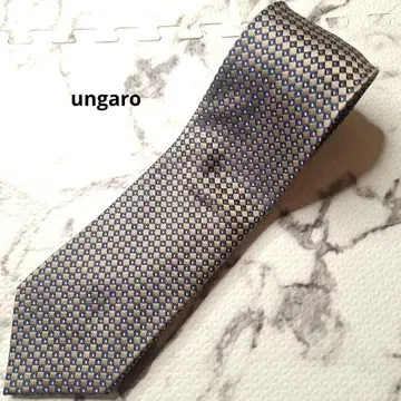 ungaro 체크 SILK100% 넥타이
