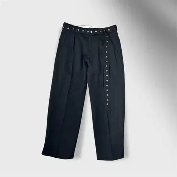 H&M x rokh 벨티드 팬츠 46 블랙 한정품