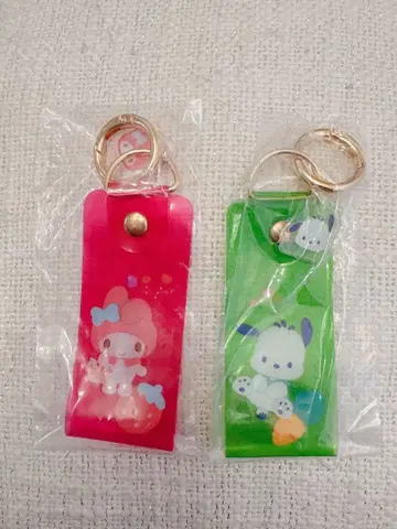 산리오 참 포함 비닐 키링
