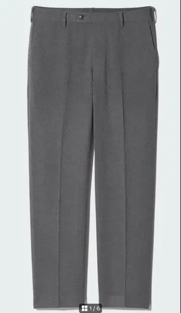 유니클로 웜 스마트 팬츠 W79 기장 짧음 그레이