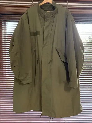 올리브색 모즈 코트 나일론제