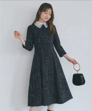 tocco closet 트위드 원피스 파티 드레스 토코 클로젯