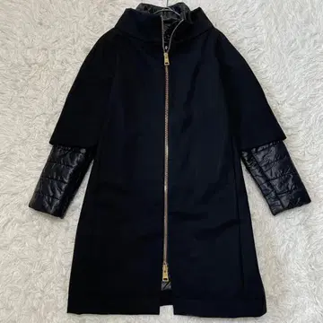 [컨디션 최상] 헤르노 울 코트 4way 다운 절개 블랙 42 L 상당