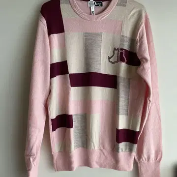 BLACK&White 얇은 핑크 니트 M