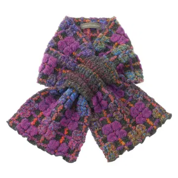 A1706 노비노비 <일본제> 포코포코 캔디 머플러 와인 믹스