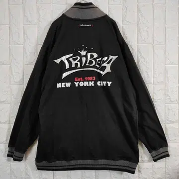 [빅 루즈] 바시티 자켓 TRIBECA 빅 로고 L 블랙